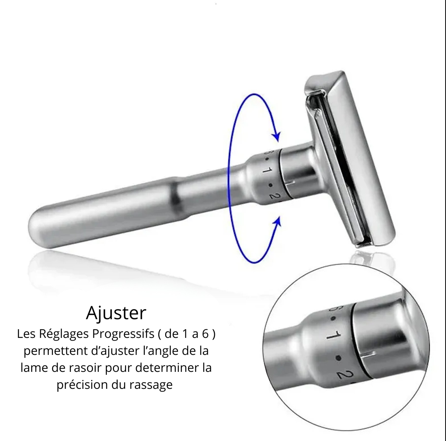 Rasoir de sécurité réglable